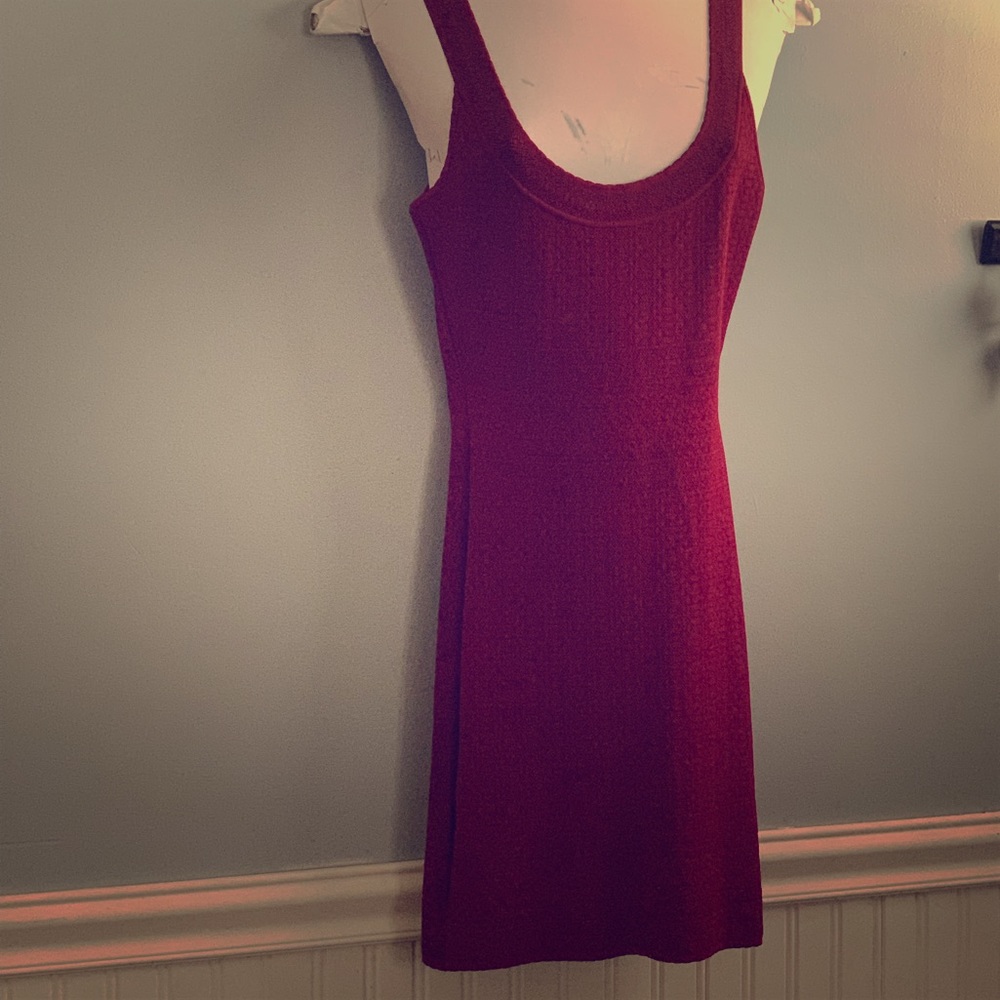 BCBG Max Azriae. Ruby red bodycon dress